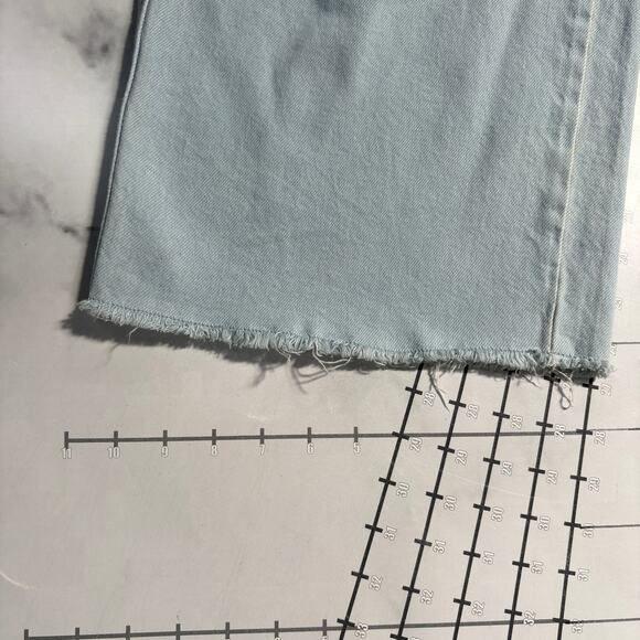 Levi's Heritage Wide Leg Jeans Womens 30 Blue Pants Light Cropped High Rise - Picture 9 of 9